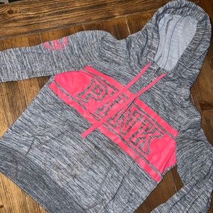 VICTORIAS SECRET PINK HALF ZIP HOODIE